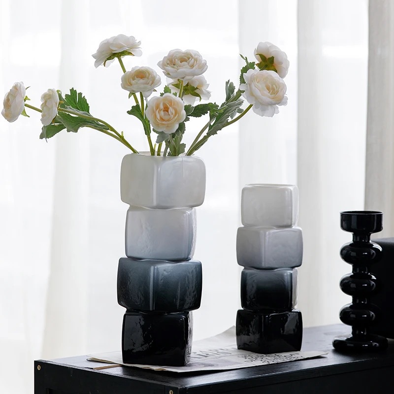 Arquivos de flores de alto nivel de decoración ornamentos inswind al por mayor vasos de vidrio medieval de alto valor de visualización de vasos de restaurante