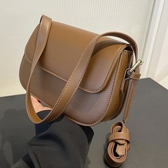 2023新款時尚斜跨包氣質簡單百搭單肩包腋下包網紅復古質感小方包