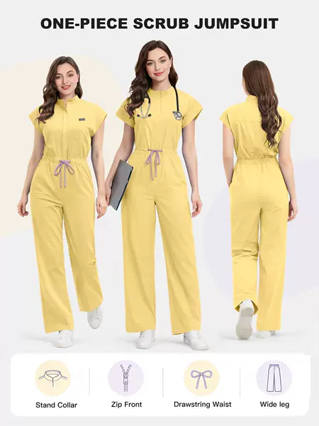 Cross-Border European and American Style Scrubs for Doctors and Nurses, Work Uniforms for Export, Beauty Salon Work Uniforms, Scrubs