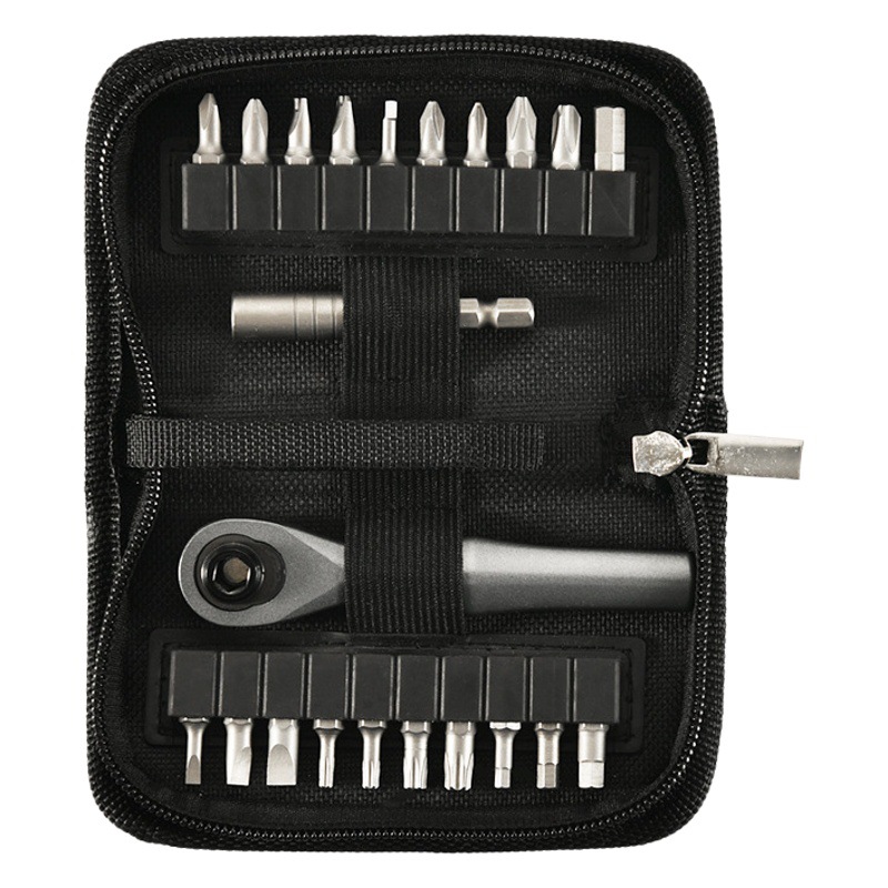 Portátil mini multifunción destornillador de trinquete destornillador al por mayor llave traje en forma de cruz hexagonal