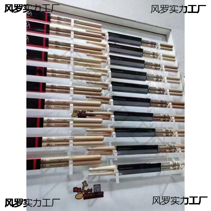 Акро-барабанная палочка Акро-барабанная палочка Акро-барабанная палочка полка настенная деревянная витрина барабанная палка