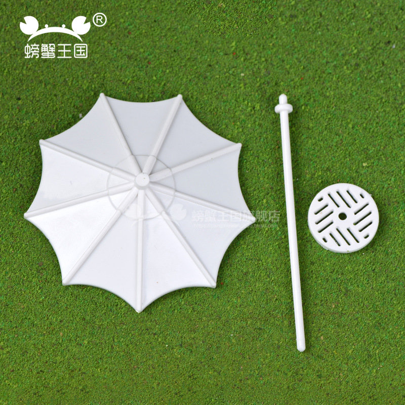 DIY material de mesa de arena modelo de escena modelo paraguas de sol paraguas de vacaciones paraguas de cafetería