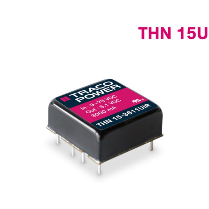 TRACO车载电源转换器THN15-7212UIR THN15-7215UIR   THN15-7213U