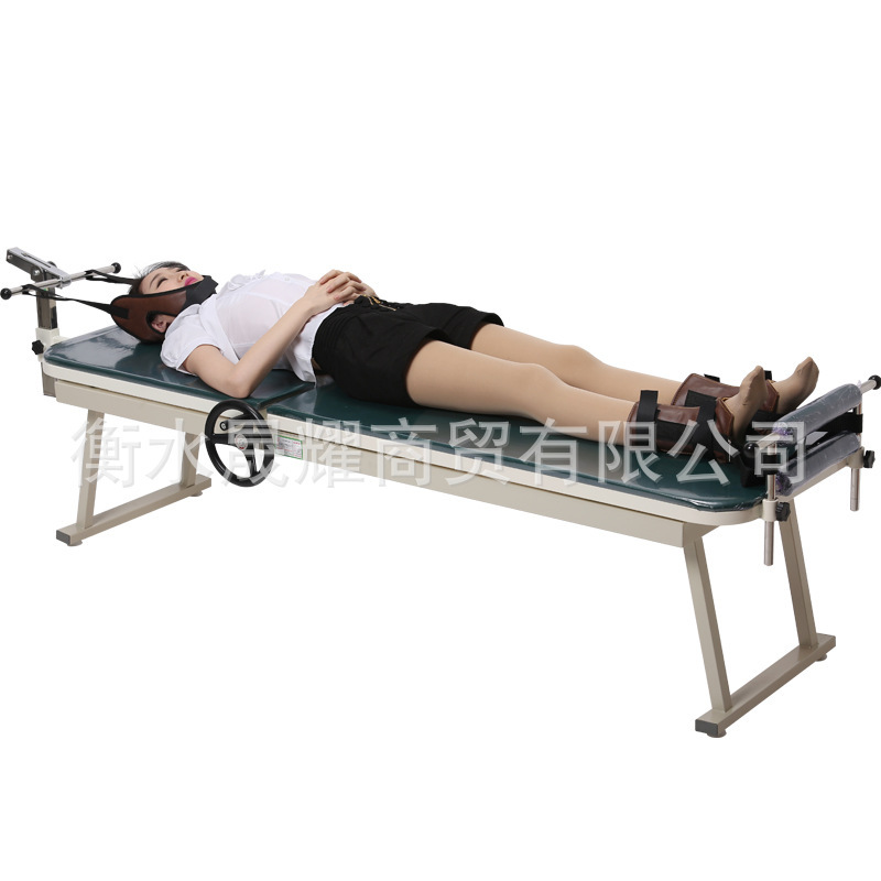 助邦手動B06型頸腰椎牽引器ストレッチ装置医療用家庭用牽引ベッド腰椎手動牽引ベッド|undefined