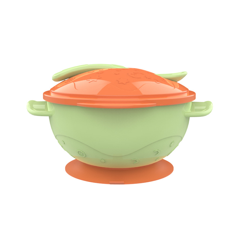 儿童碗批发 宝宝辅食碗母婴幼儿耐摔吸盘餐碗勺套装OME定制礼赠品