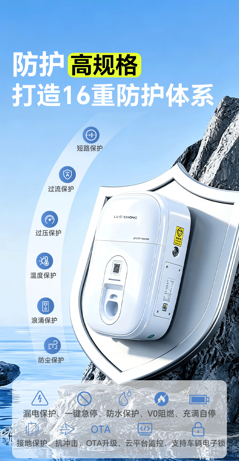 11Kw Ev Charging Station for New Energy Electric Vehicles, Suitable for Home and Commercial Use, Single-Gun Ac Charging Station
