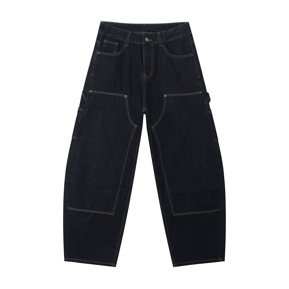 MTLCLOTHES Ropa de hombre | High Street cleanfit costura multibolsillo leñador jeans casual