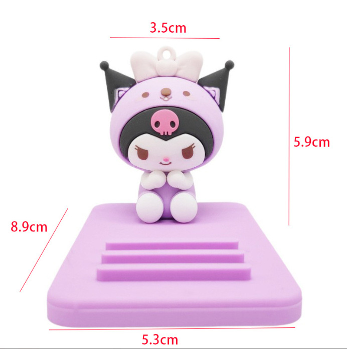 Cartoon cute Sanrio doll lazy desktop mobile phone stand base creative small gift ornaments wholesale