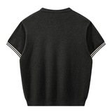 ZH8106-B夏季百搭T恤休闲短款男装老钱风通勤针织短袖OLO衫，男装针织衫/毛衣，星座614