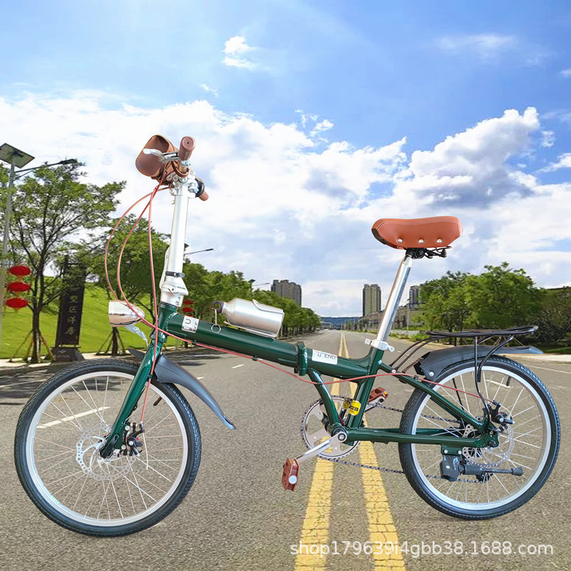 Luhanke Export Japan Commuter Bicycle Portable Aluminum Alloy 20-inch Wheel Path Retro Folding Mountain Bike