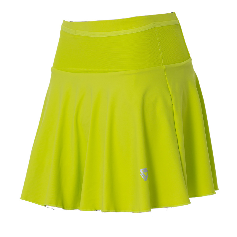 Falda deportiva corta para mujeres de verano anti-caminar tenis de cintura alta entrenamiento de carrera matinal falda de gimnasio pantalon transpirable