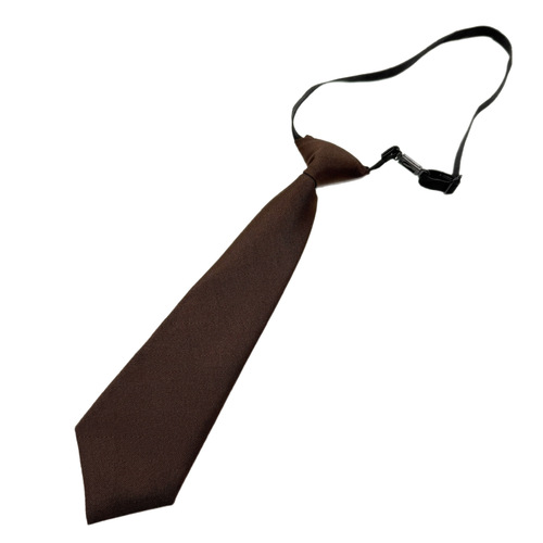 Black No-Hit Korean Children's Tie Solid Color Rubber Band Korean JK Striped Fine Texture Tie