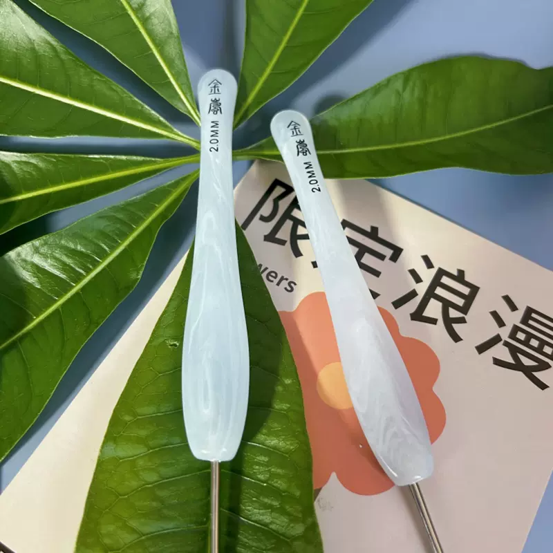 钩针树脂蓝色月华绿色似玉配标准针头手工编织工具钩针工厂新品