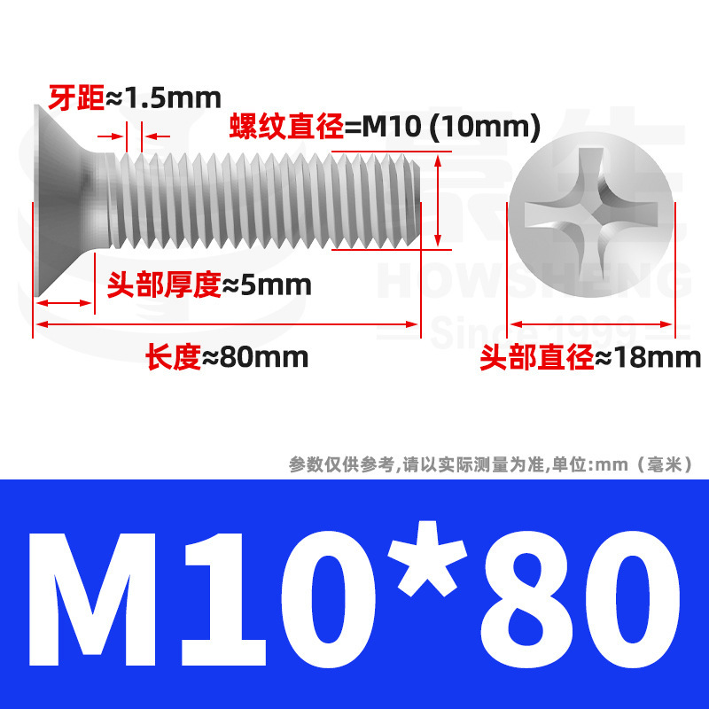 304ステンレスネジのネジの十字溝の平頭のネジのKMの機械の糸の小さいネジのm 2m 3m 4m 5m 6|undefined