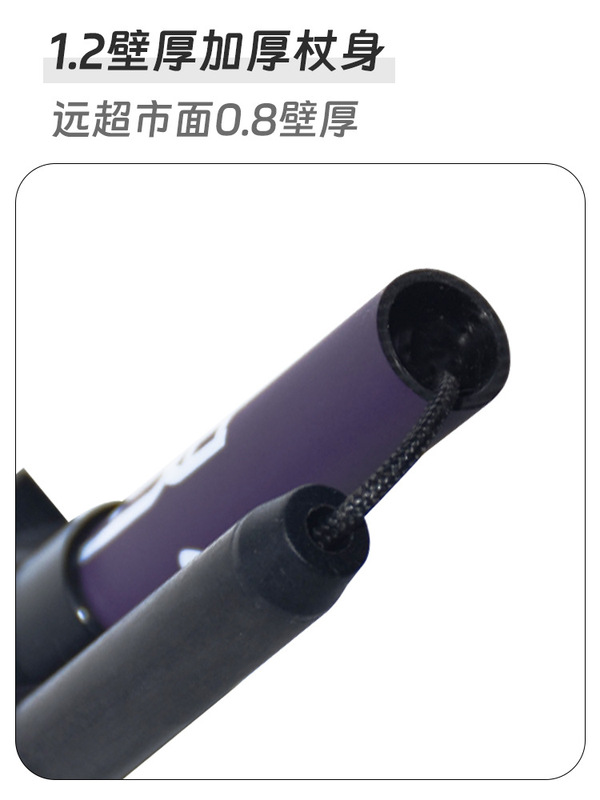 3K カーボンハイキングスティックプロフェッショナルアウトドアクロスカントリーランニングスティック折りたたみ式伸縮式アウターロック超軽量カーボンファイバーハイキングスティック|undefined