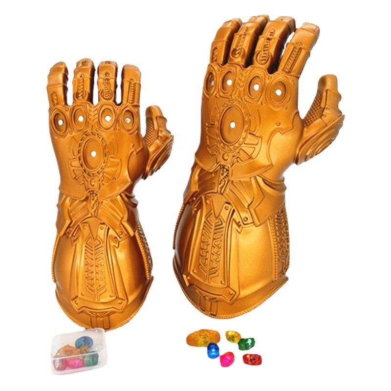 Compuesto de PVC 4 máscara de acero emisión de luz guantes de caballería gema desmontable anti-ba niños adultos mie Maestro guantes