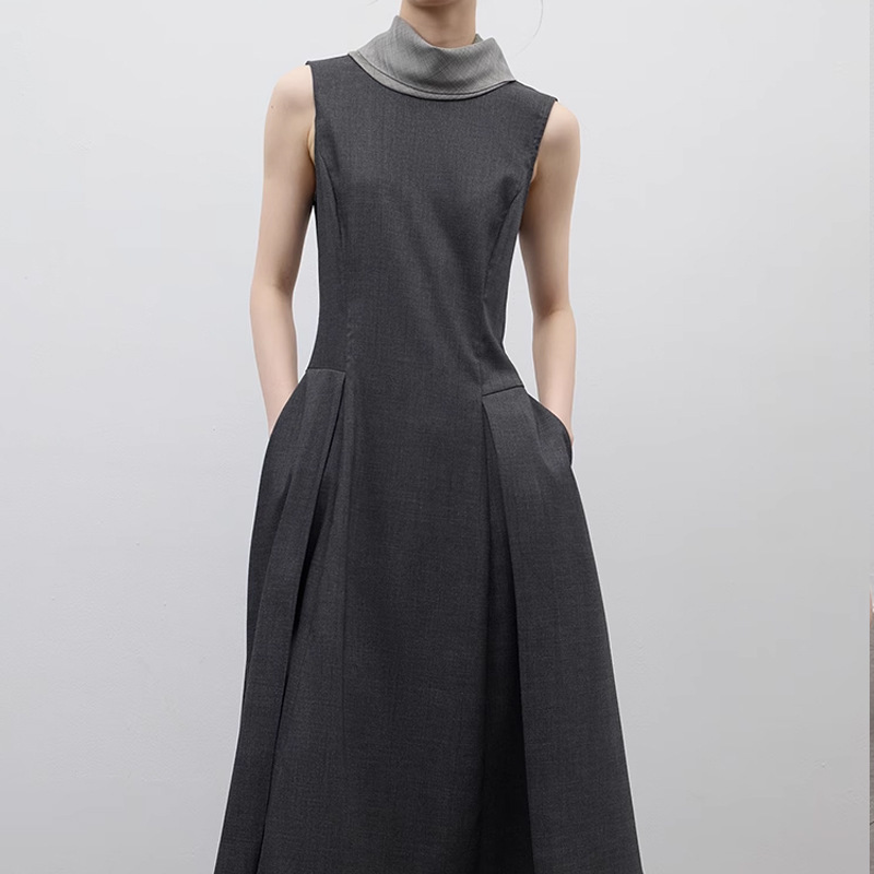 In-Stock Fuss Cool Girl Style Reversible Layered Pleated Meteorite Gray Slim-Fit Blazer Dress 2026 In-Stock Fuss Cool Girl Style Reversible Layered Pleated Meteorite Gray Slim-Fit Blazer Dress 2026