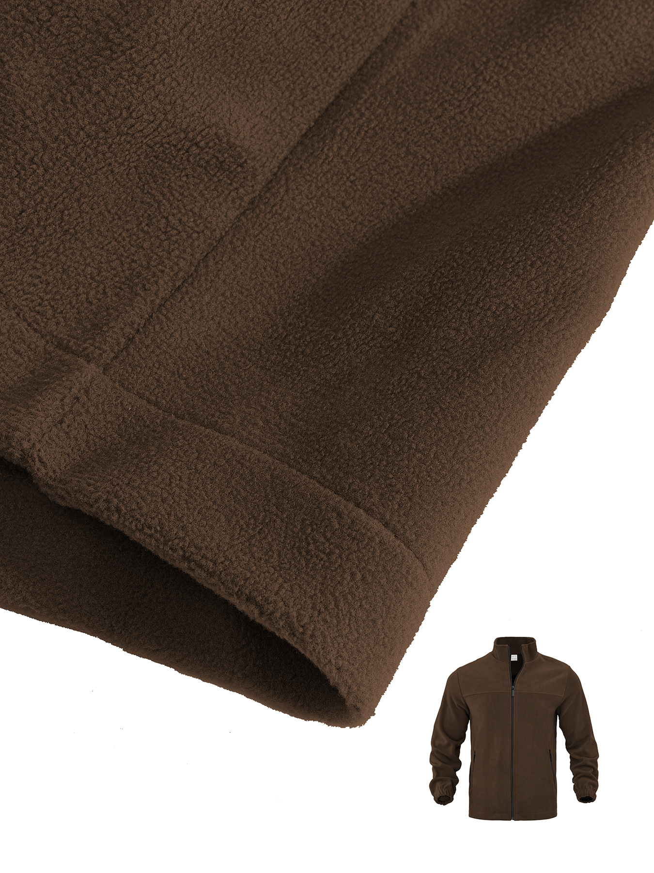 Neue europäische und amerikanische Herren-Polarfleecejacke für Frühling, Herbst und Winter 2026, Outdoor-Jacke mit Reißverschluss und Stehkragen_voghion.com