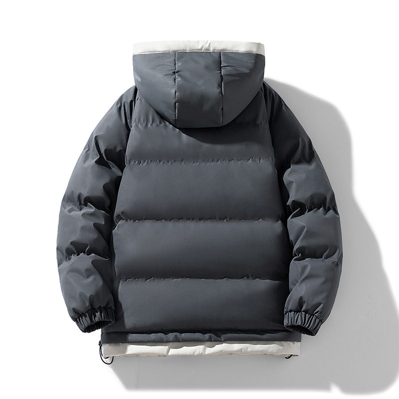 Veste d'hiver en coton pour homme 2025, nouvelle tendance, élégante, grande taille, épaisse et chaude, deux bandes_voghion.com