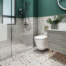 广东佛山瓷砖彩色水磨石地砖800x800防滑耐磨阳台厕所卫生间墙砖