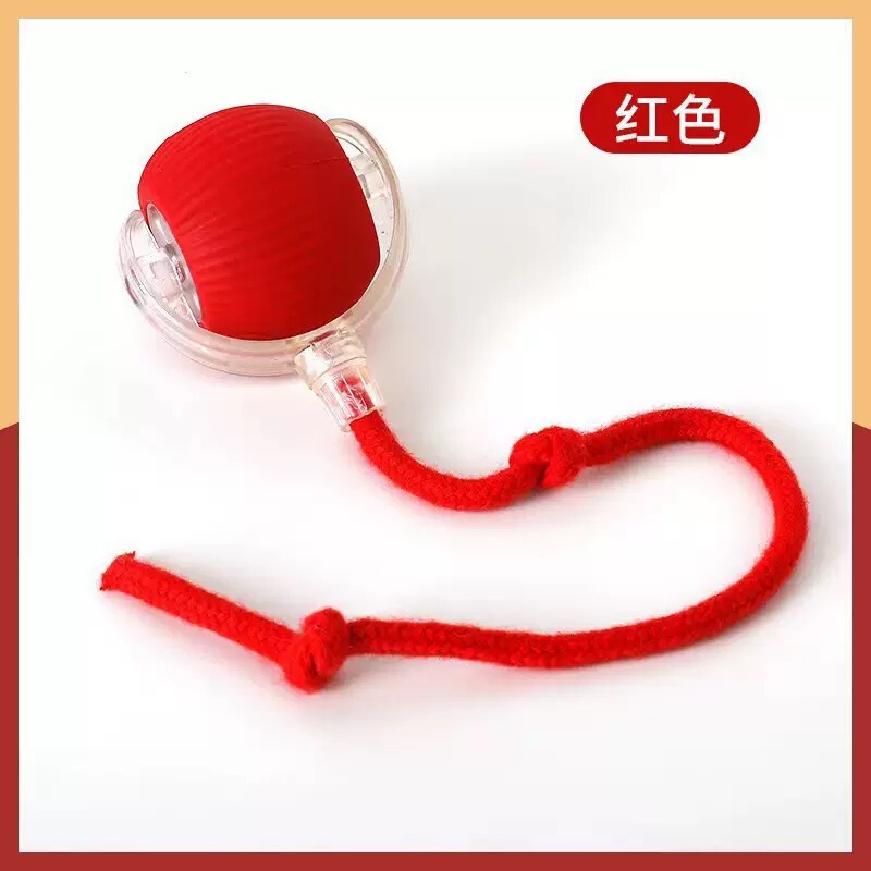 跨境爆款自动遛狗球狗玩具球耐咬自嗨宠物逗猫神器狗球猫咪突突球|undefined