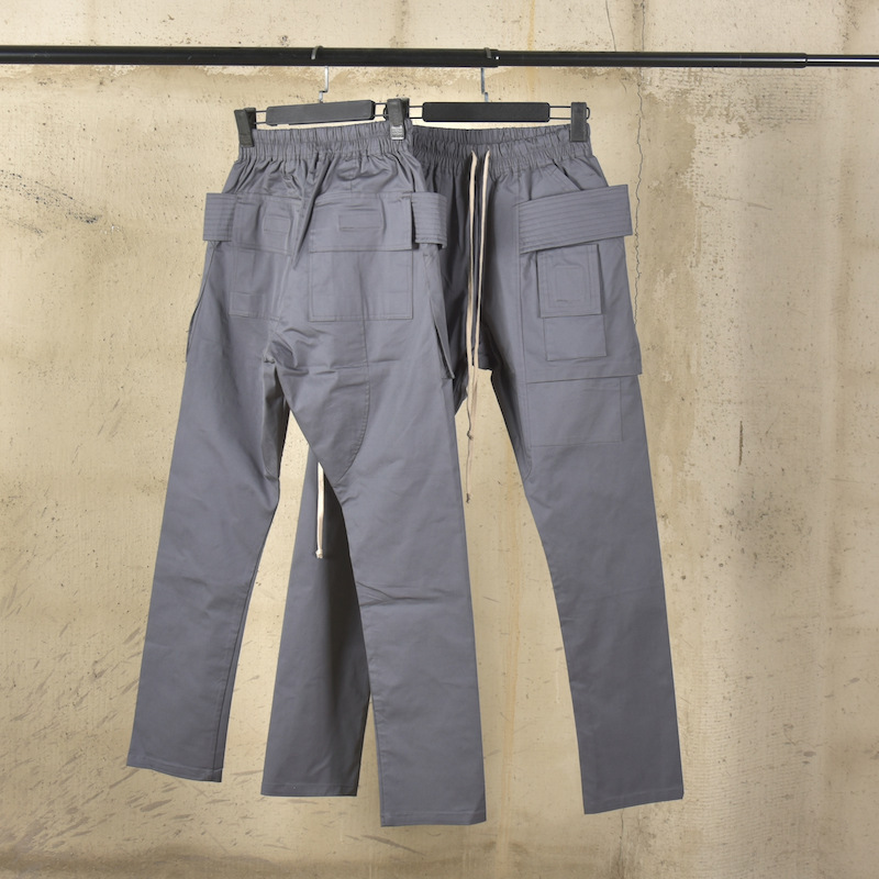 Designer-Style Clothing Ro Style Pure Cotton Woven Slightly Stretchy Casual Double-Ring Workwear Slim-Fit Tapered Pants