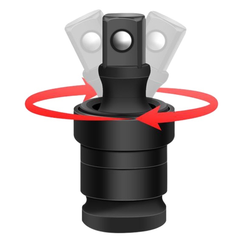 Pistola de aire conjunta universal llave eléctrica llave de tubo interfaz manga móvil conjunta cabeza de dirección neumática eléctrica image 1