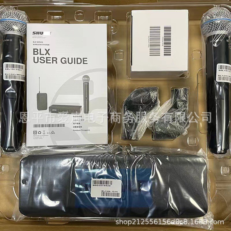 BLX288 beta58a inalámbrico un arrastre dos bobina móvil micrófono rendimiento en el escenario canto profesional de mano transfronteriza comercio exterior