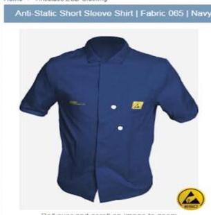 Small Wholesale Anti-static Dust-free Room TC Cotton-containing Comfortable Short-sleeved Jacket Split Wholesale