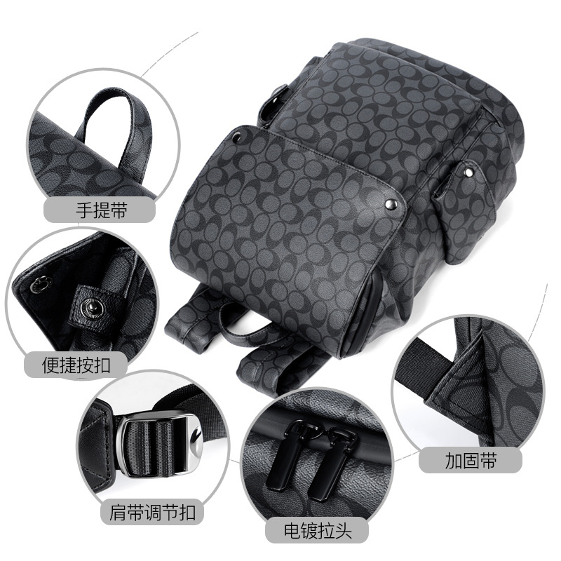 Mochila Bolso para computadora de gran capacidad de ocio de negocios para hombres Mochila de marca de moda multifuncional Bolsa de viaje Mochila escolar Moda europea y americana