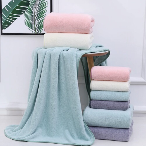 Coral velvet towel and bath towel three-piece set, couple swimming cotton bath towel, thickened household bath and face towel