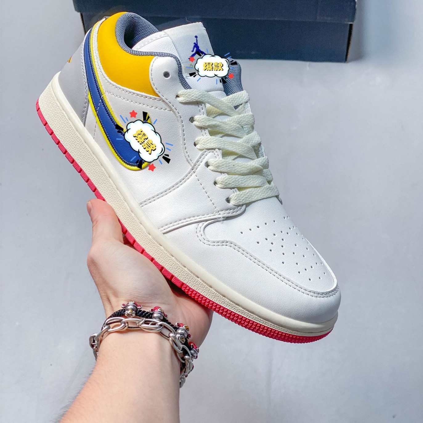 NK Air Jordan 1 Low AJ1, low-top casual sneakers, unisex athletic basketball shoes