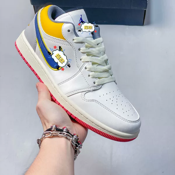 NK Air Jordan 1 Low AJ1, low-top casual sneakers, unisex athletic basketball shoes