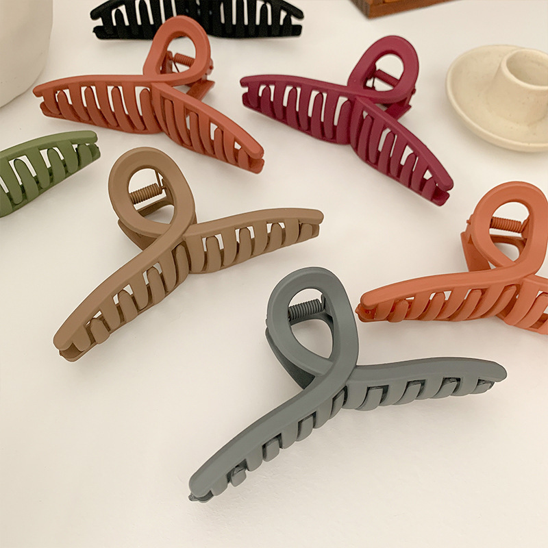 Korean Matte Frosted Cross Gripper Korean Blogger Style High-End Shark Clip Hair Clip for the Back of the Head Korean Matte Frosted Cross Gripper Korean Blogger Style High-End Shark Clip Hair Clip for the Back of the Head