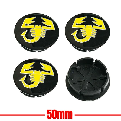 Car logo, 500 Marea Multipl Zhiyue - black-background-with-yellow-scorpions-50mm-set