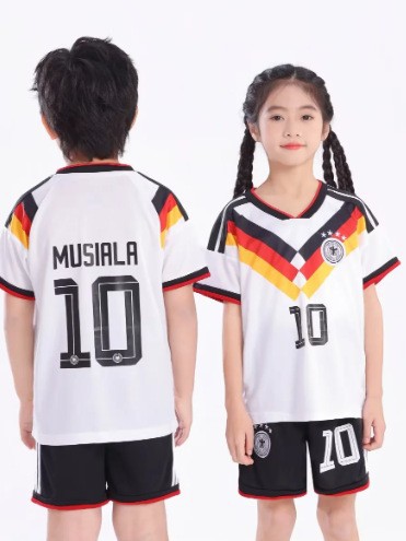 Camiseta de fútbol infantil 2026 Camiseta de la Copa del Mundo Francia Alemania Brasil Camiseta infantil