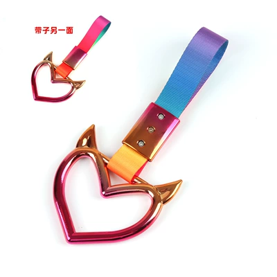 Other Car Modifications – Car Handle Ring Devil - colorful-devil-horns-colorful-ribbons