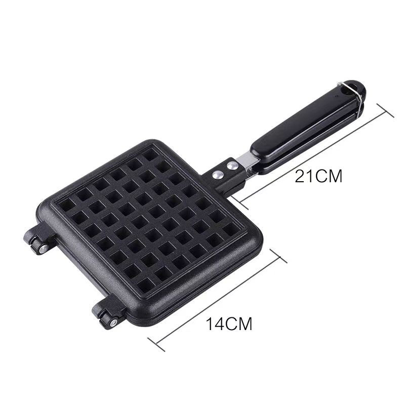 Molde de waffle hogar gas creativo hornear waffle máquina molde japonés Plaid muffin waffle pan