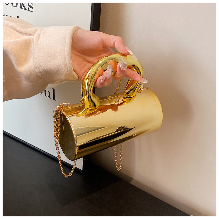 Borsa box in acrilico con catena tracolla donna pochette_voghion.com