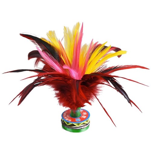 Big Feather Shuttlecock Competition Special Training for Adults, Children, Fitness, Primary School Students, Kindergarten Resistance to Playing Feather Shuttlecock