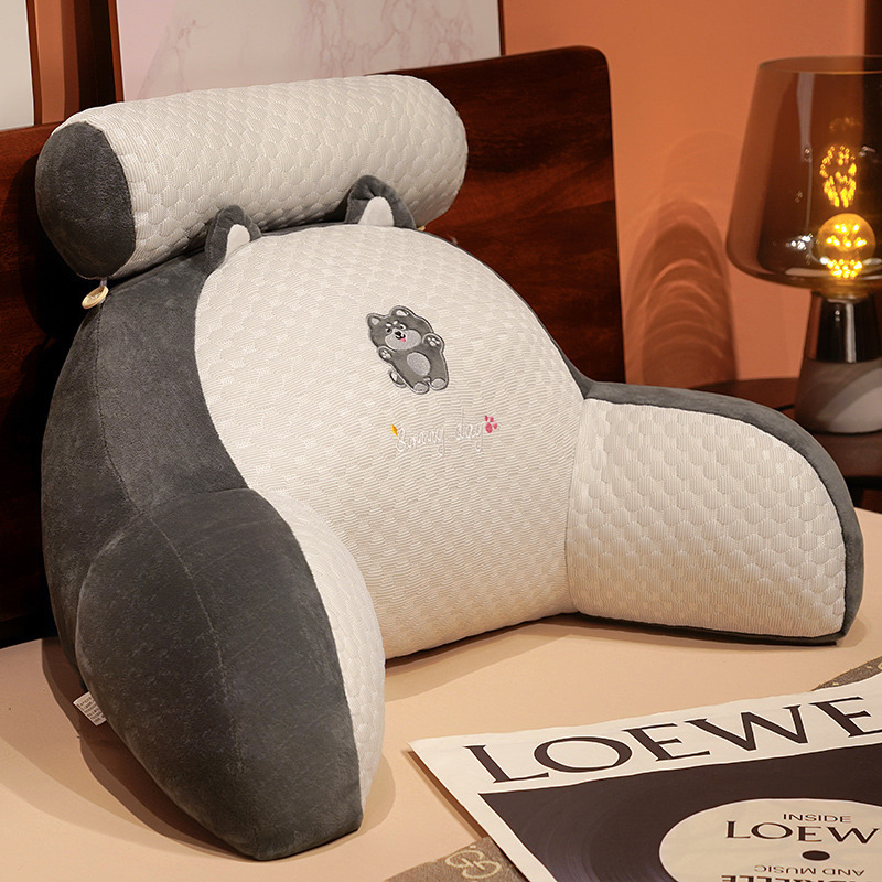 Ice Doudou cabecera de cama cojín suave almohada de maternidad cama lectura almohada dormitorio sofá jugando teléfono móvil respaldo grande