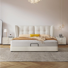 北欧现代简约双人床1.5米科技布艺床小户型主卧室婚床ins风网红款