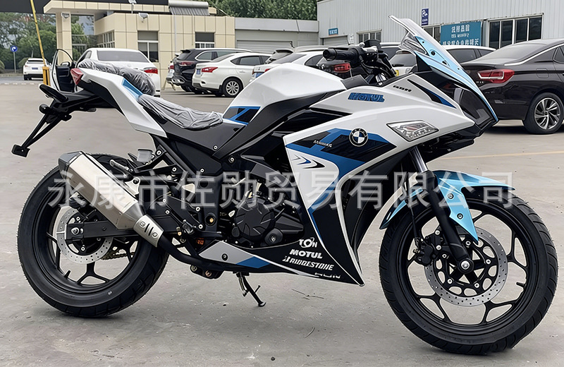 Little Ninja 400cc Fuel-Powered Motorcycle H2 Horizon Road Racing Bike V6 Motorcycle Dual-Cylinder R3 Sports Bike