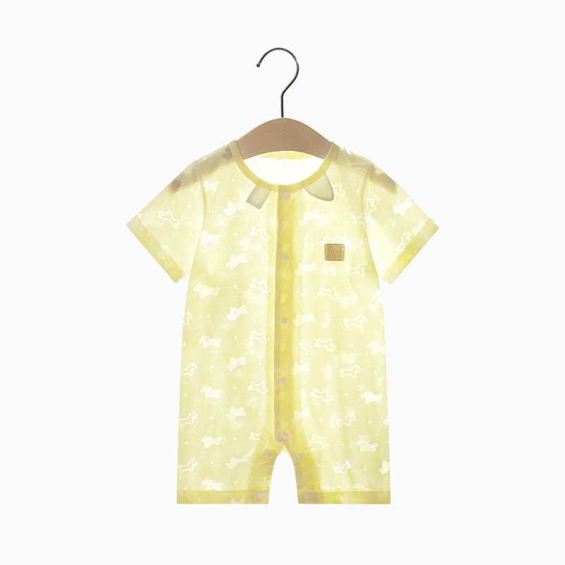 Bebé mono verano delgada de manga corta mameluco niño sin hueso traje recién nacido Ropa niños y niñas Bebé Ropa de verano