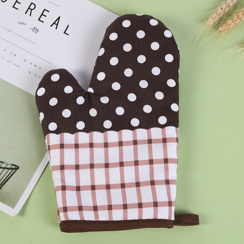 Factory Direct Sale 100% Cotton High-Temperature Heatproof Steam Oven Gloves, Microwave Oven Burn-Resistant Gloves, Kitchen Insulating Household Wholesale