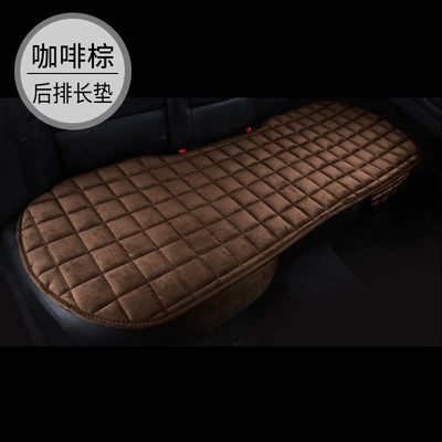 and Passenger Short Plush Rear – Seat cushion, seat cover - brown-rear-seat-cushion-universal