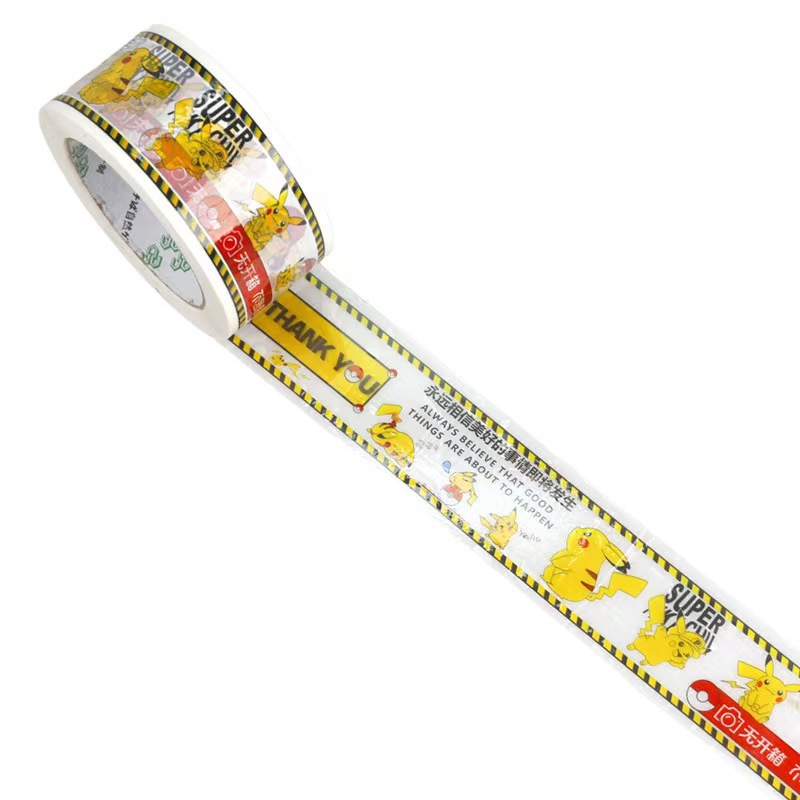 Thankyou cinta adhesiva de embalaje rosa, sello de red, cinta de sellado, cinta de impresión de dibujos animados, fabricante al por mayor