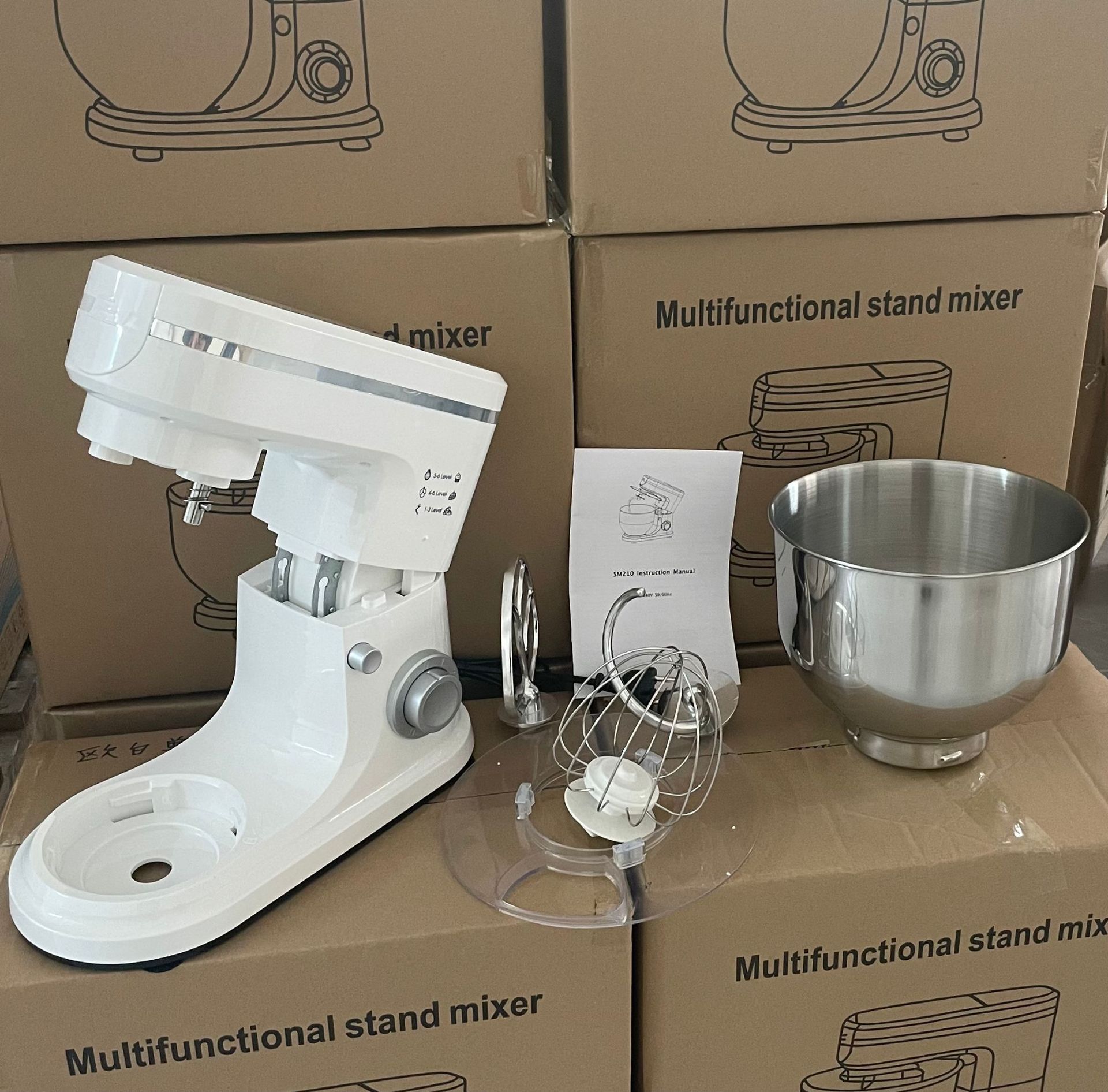 Bargain Export Chef Machine Small Dough Mixer Fully Automatic Kneading Machine Timer Multifunctional Mixer Egg Beater