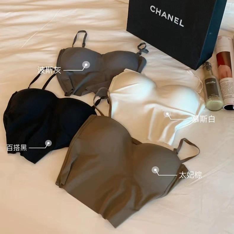 Бюстье топ (женщинам) шёлк-латекс, push-up подъем, открытая спина, Один размер