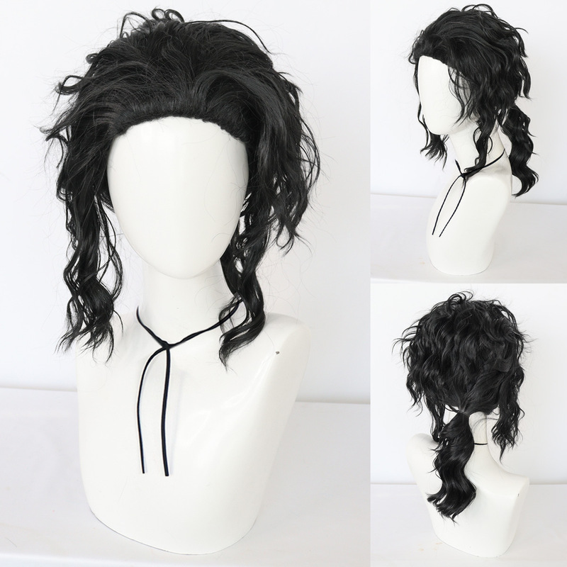 Michael Jackson Mj Same Style Cosplay Wig, Stylish Fluffy Curly Men's Wig